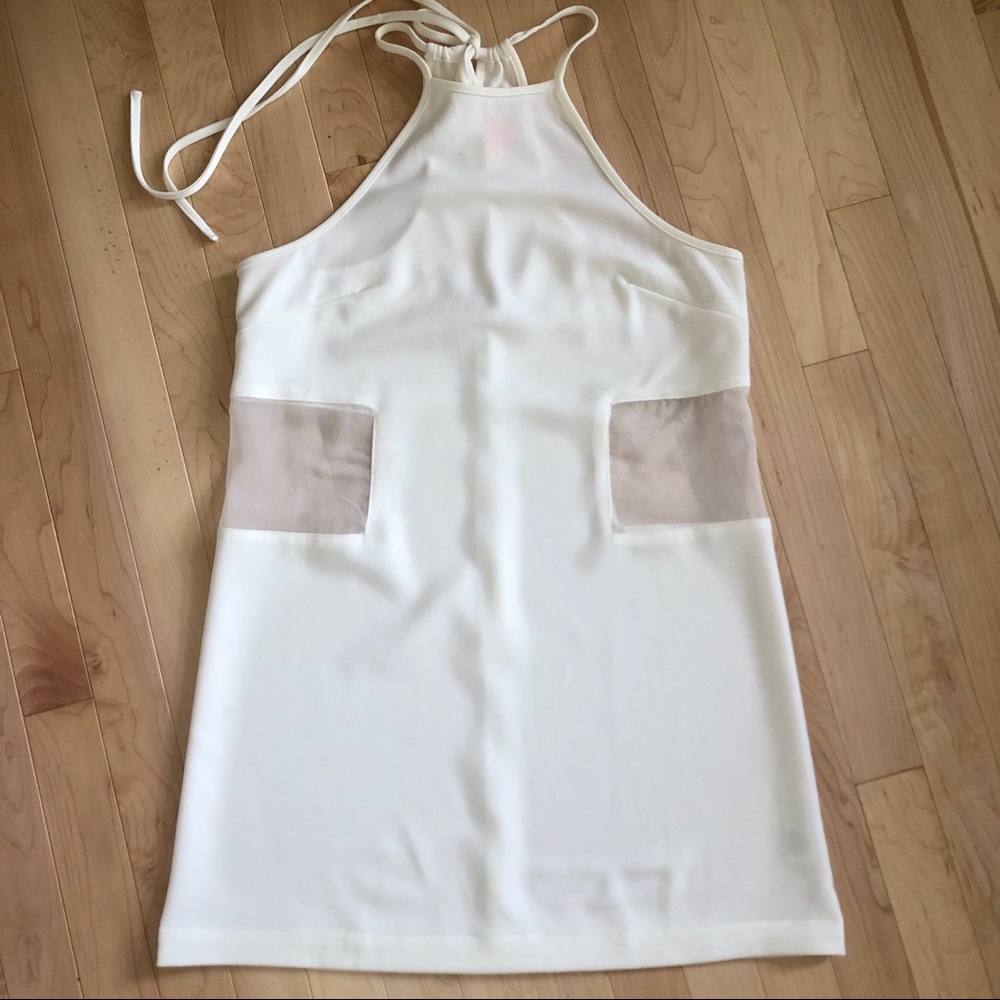 Boxy white dress